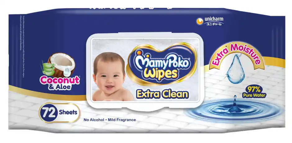 MamyPoko Extra clean wipes 72