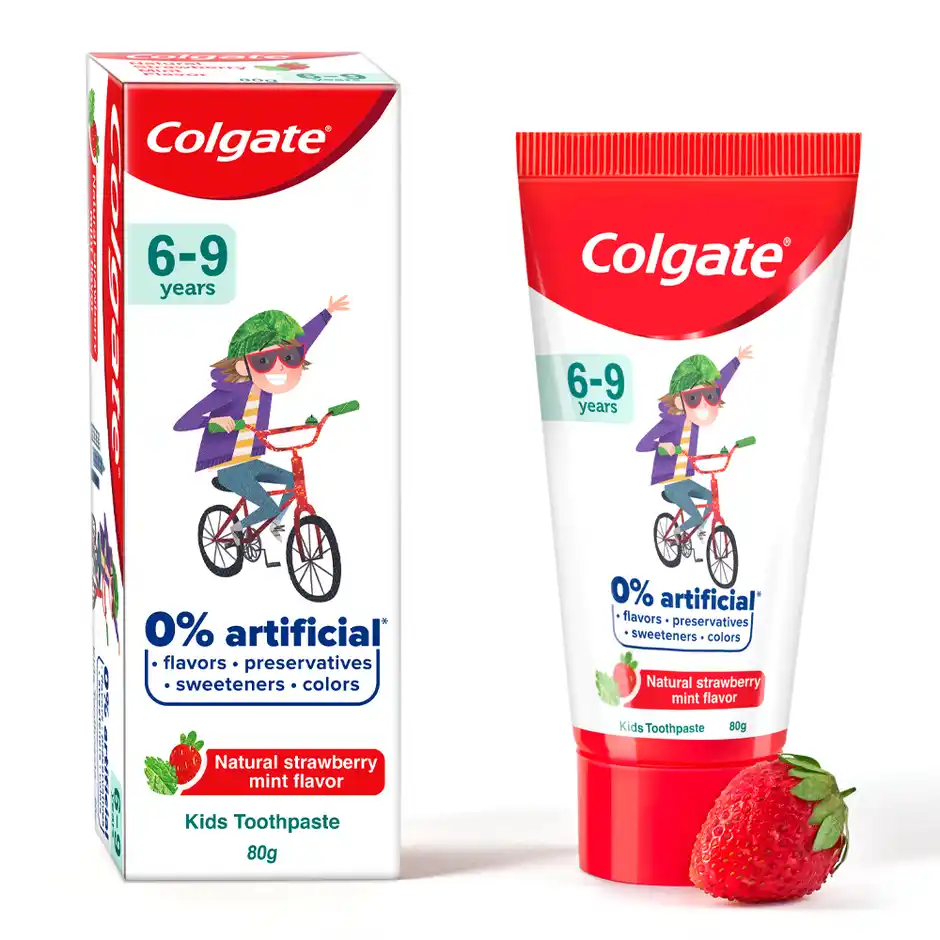 Colgate Toothpaste For Kids (6-9 Years) Natural Strawberry Mint Flavour 