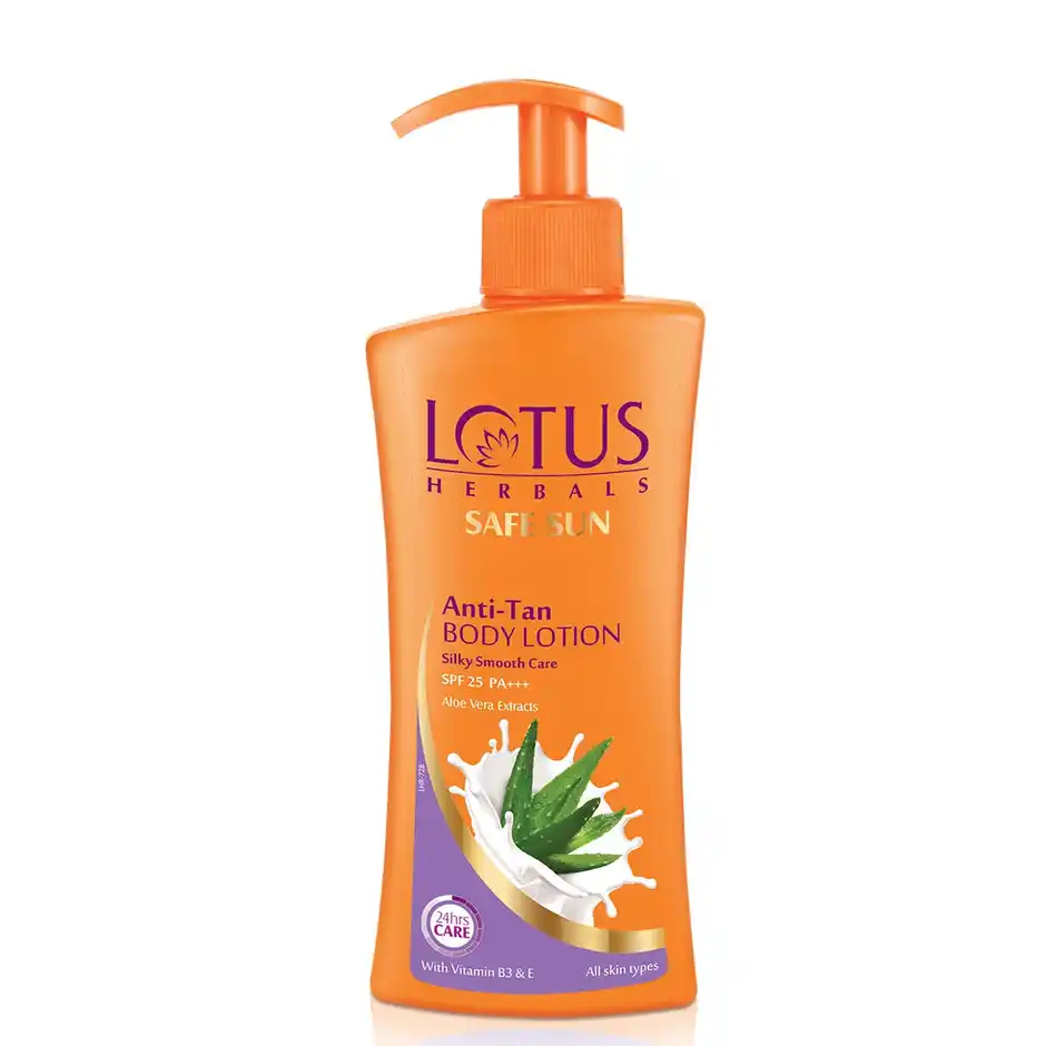 Lotus Herbals Safe Sun Anti-Tan Bodylotion - Silky Smooth 