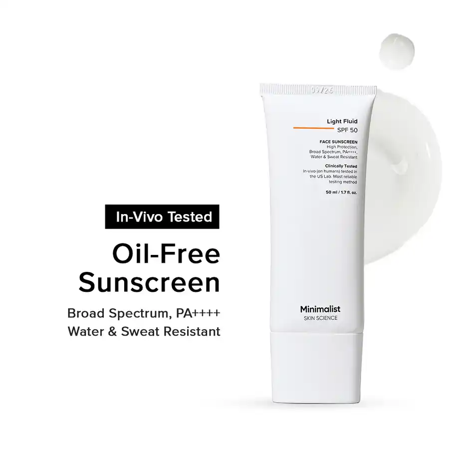Minimalist Light Fluid Sunscreen SPF 50 for Oily Skin 