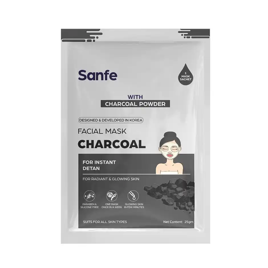 Sanfe Instant Detan Charcoal Face Mask