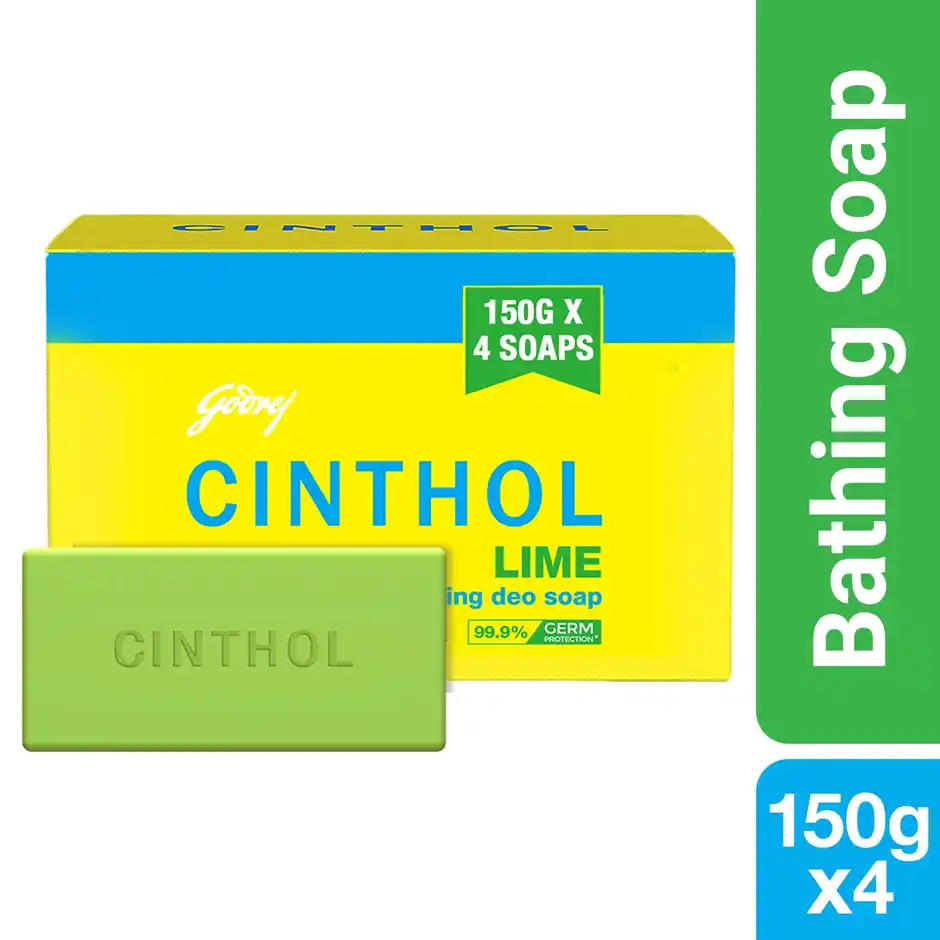 Cinthol Lime Bath Soap  Grade 1 Soap  For All Skin Types