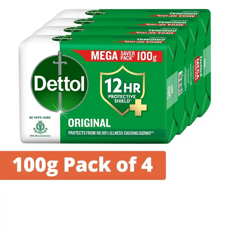 Dettol Original Bathing Soap Bar with 12hr Protective Shield