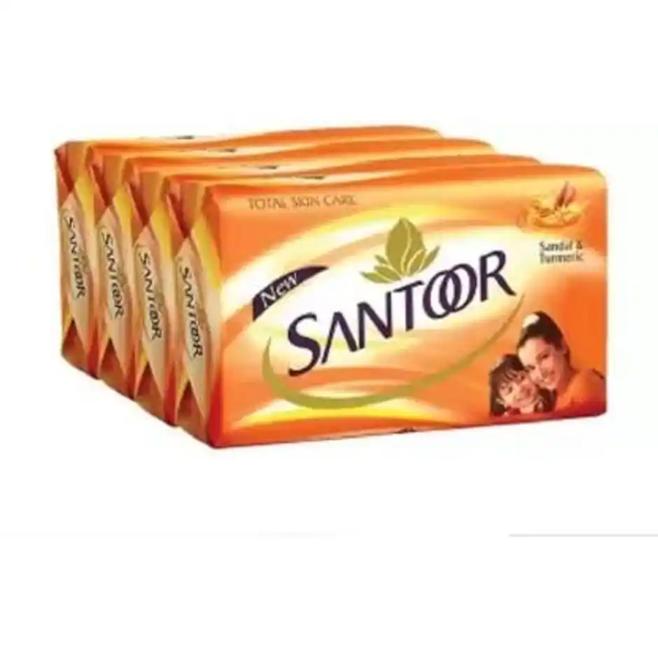 Santoor Skin Moisturizing Sandal and Turmeric Bathing Soap 