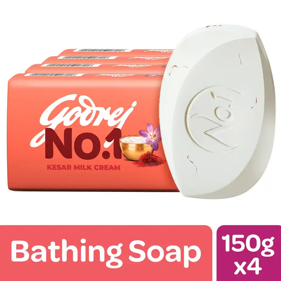 Godrej No1 Bath Soap  Kesar & Milk Cream