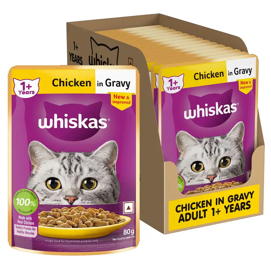 Whiskas Adult Chicken in Gravy Wet Cat Food