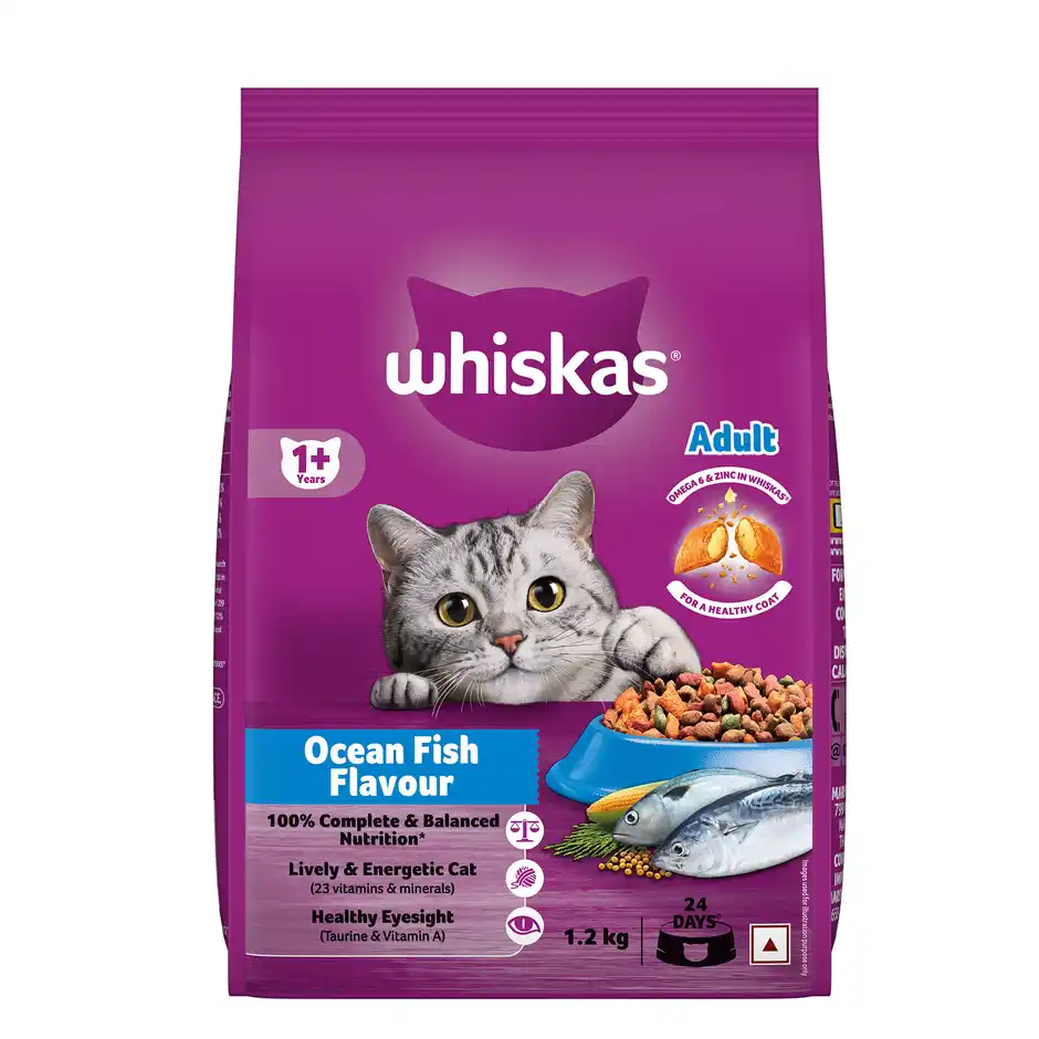 Whiskas Adult Ocean Fish Flavour Dry Cat Food
