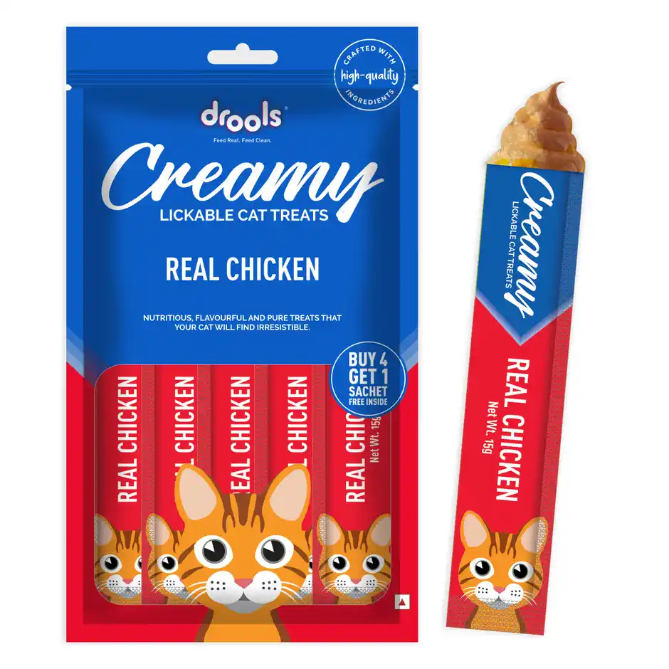 Drools Creamy Lickable Cat Treat  Real Chicken