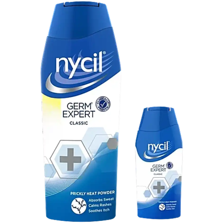 Nycil Germ Expert Prickly Heat Powder  Classic Get 60g Free