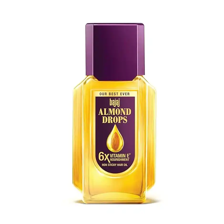 Bajaj Almond Drops Hair Oil with 2x Hairfall Reduction and 6x Vitamin E & Almond Oi