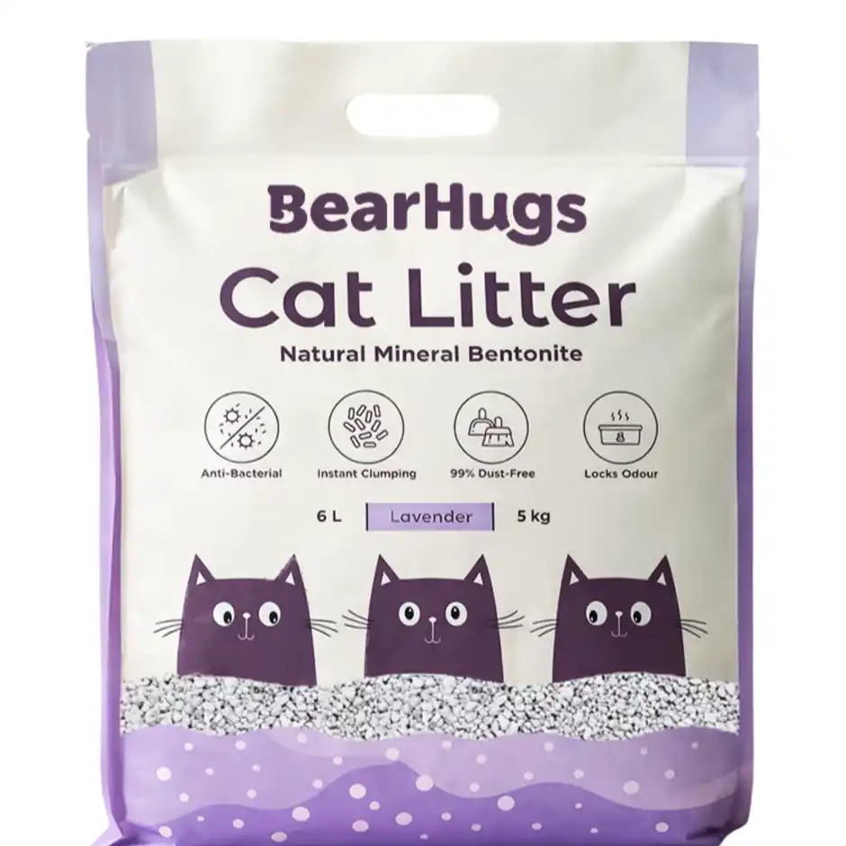 BearHugs Bentonite Cat Litter  Lavender