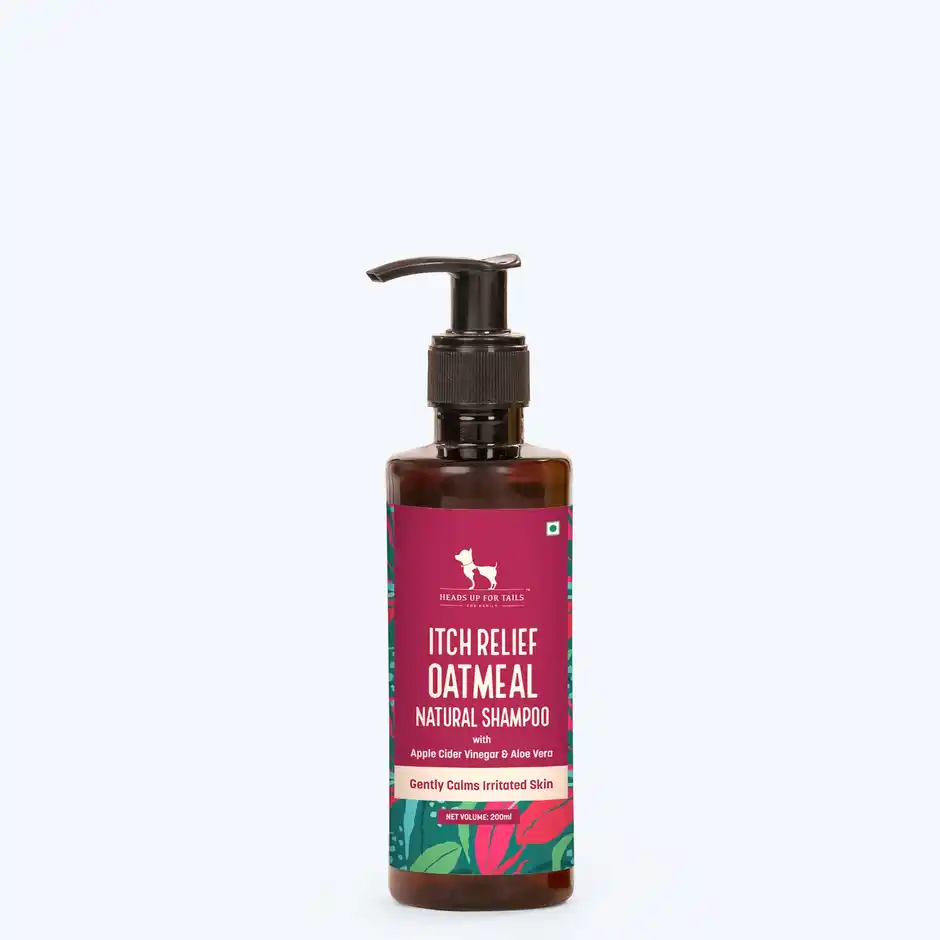HUFT Natural Itch Relief Oatmeal Dog Shampoo Apple Cider Vinegar Aloe Vera