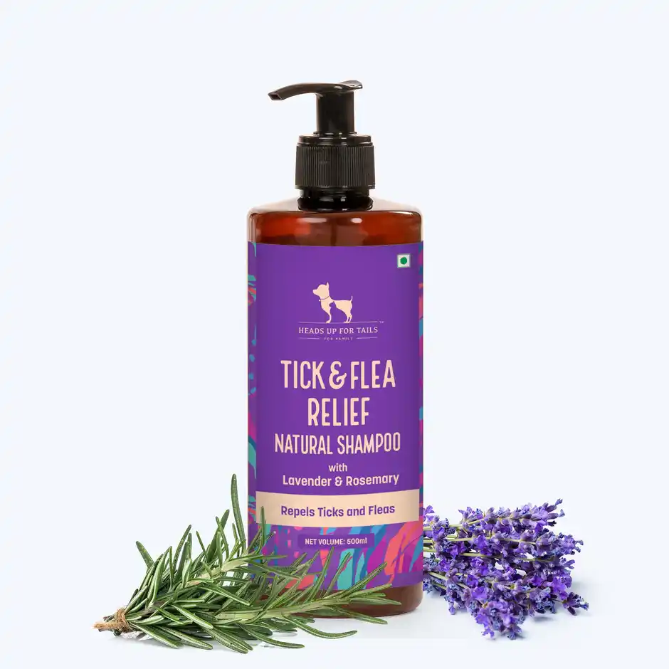 HUFT Natural Flea and Tick Relief Dog Shampoo Lavender Rosemary