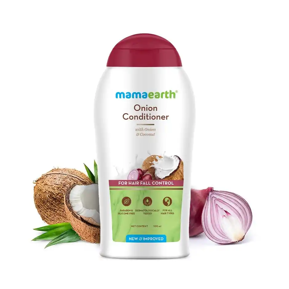 Mamaearth Onion Conditioner For Hair Growth & Hair Fall Control With Coconut Oil