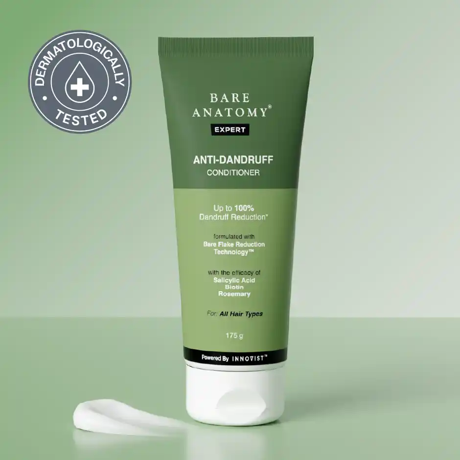 Bare Anatomy AntiDandruff Conditioner with Rosemary & Biotin  Moisturizes & Reduces Frizz