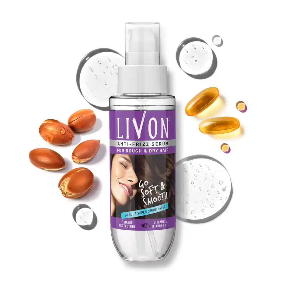 Livon Anti Frizz Hair Serum For Rough & Dry Hair