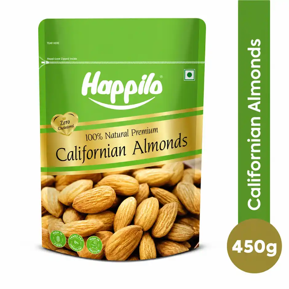 Happilo Premium California Almonds | Badam Giri | Dry Fruits