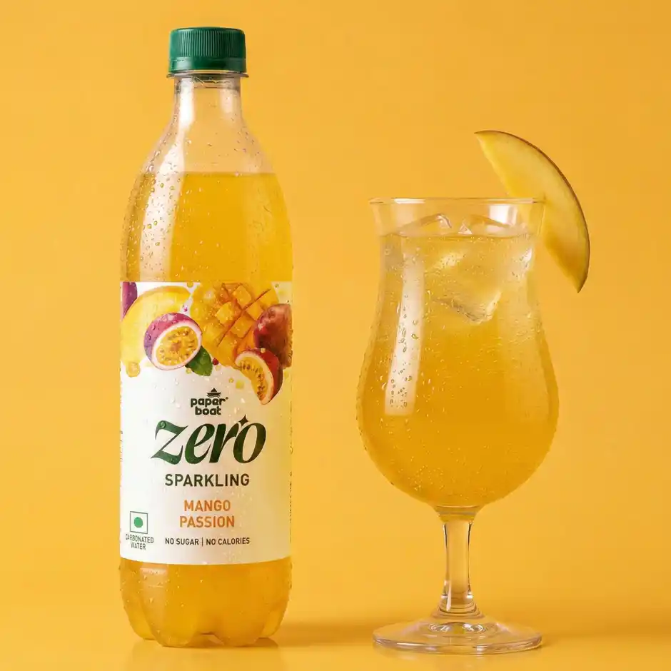 Paper Boat Zero Sugar Mango Passion Sparkling Water